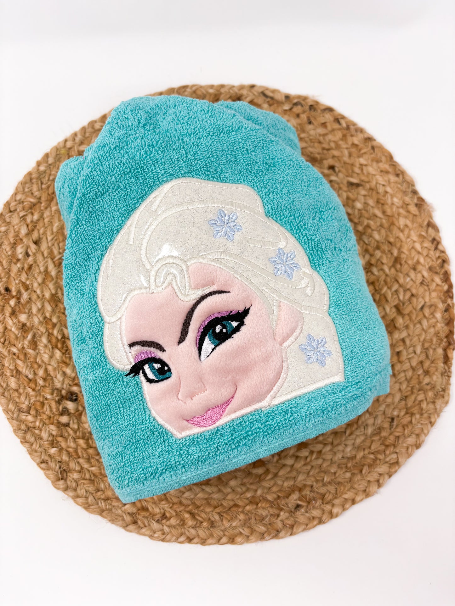 Hooded Towel | Teal Ice Princess