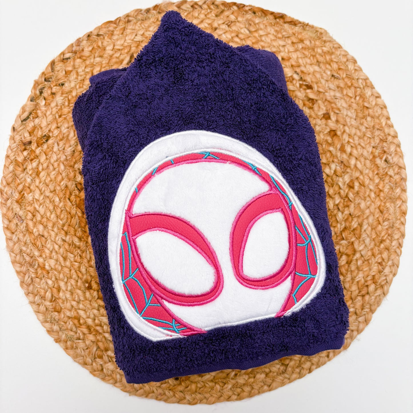 Hooded Towel | Purple Spider