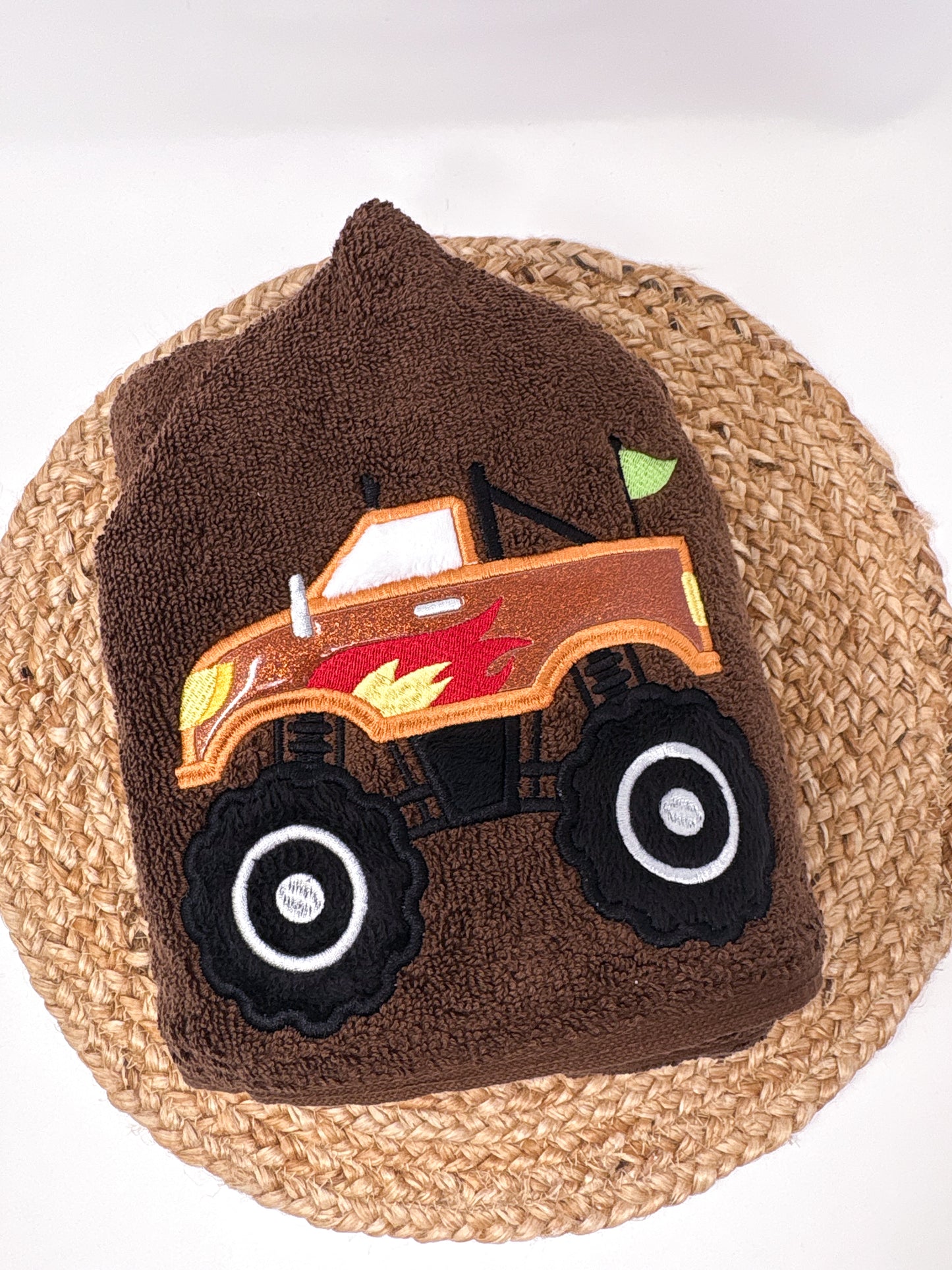 Hooded Towel | Rust Monster Truck