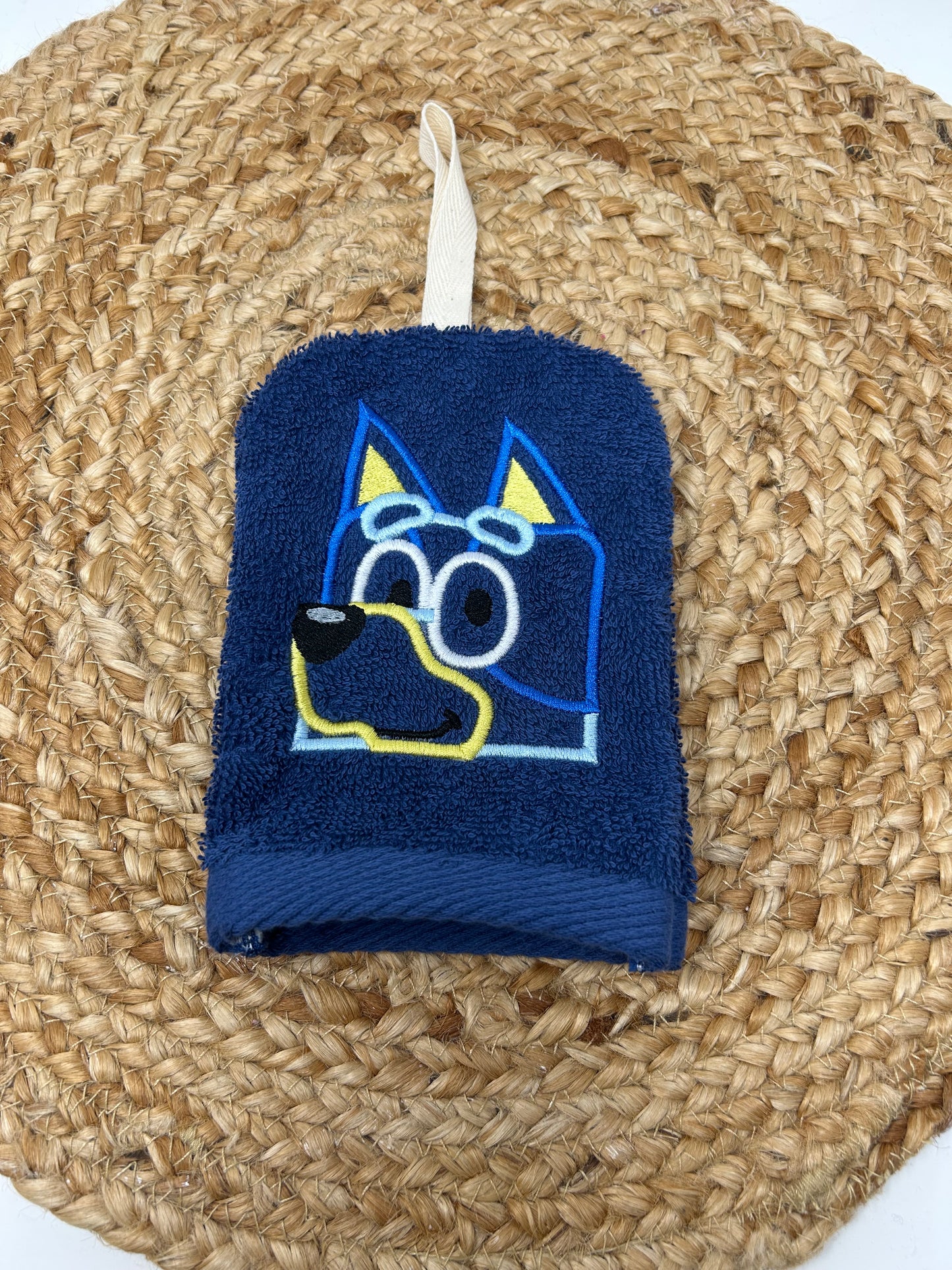 Bath Mitt | Blue Dog