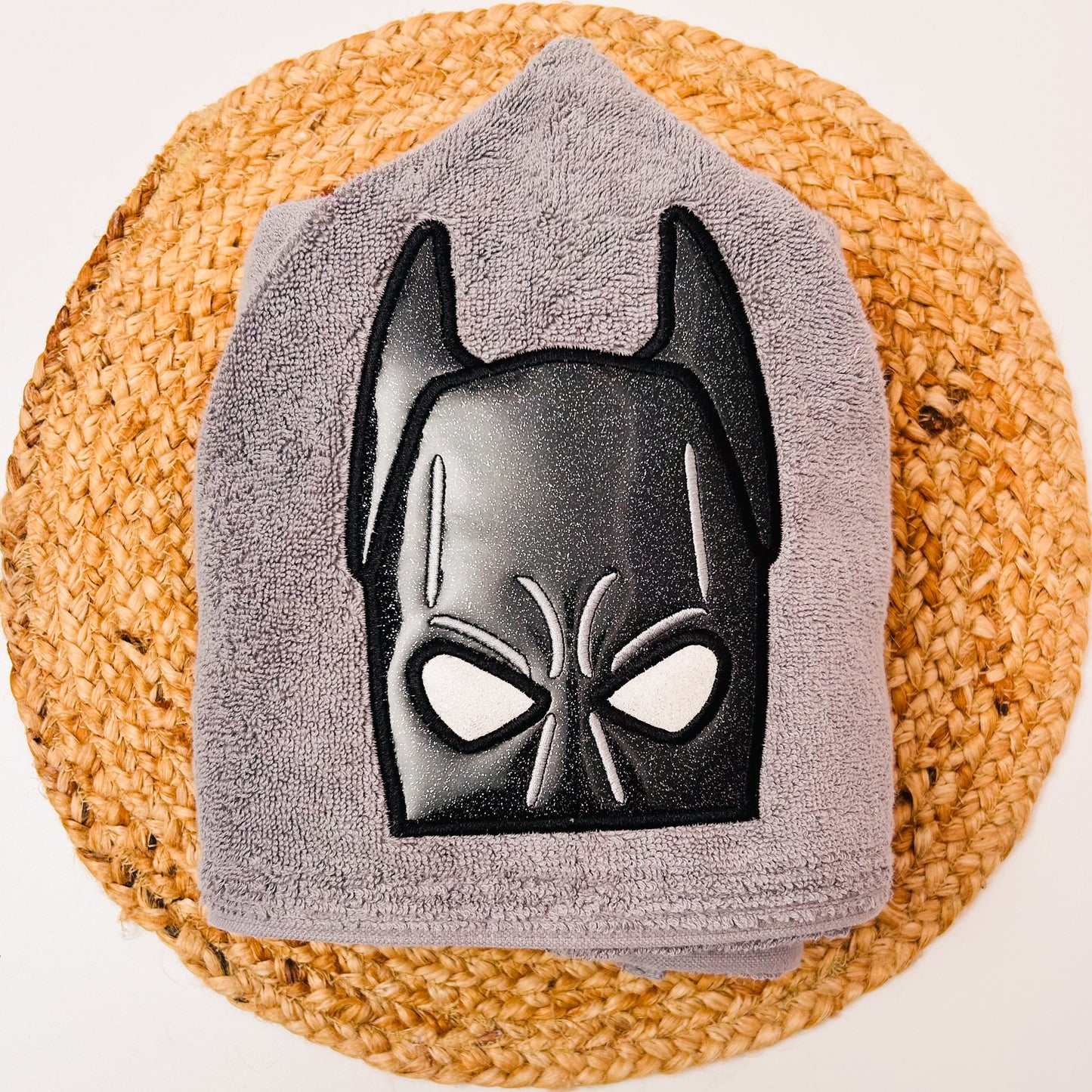 Hooded Towel | Grey Bat Guy (grey liner)