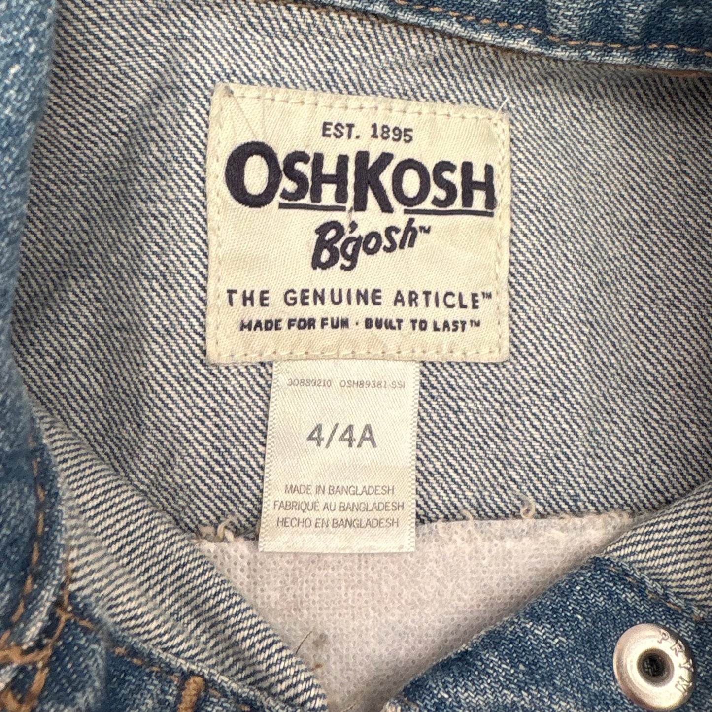 Castle Duo Denim Jacket | Size 4 | Medium Wash