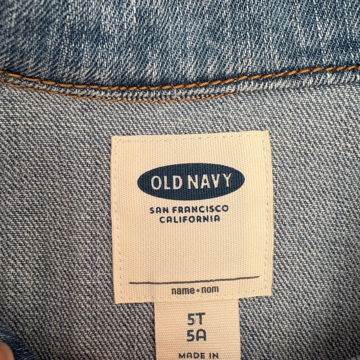 Girl in the Tower Denim Jacket | Size 5T | Medium Wash