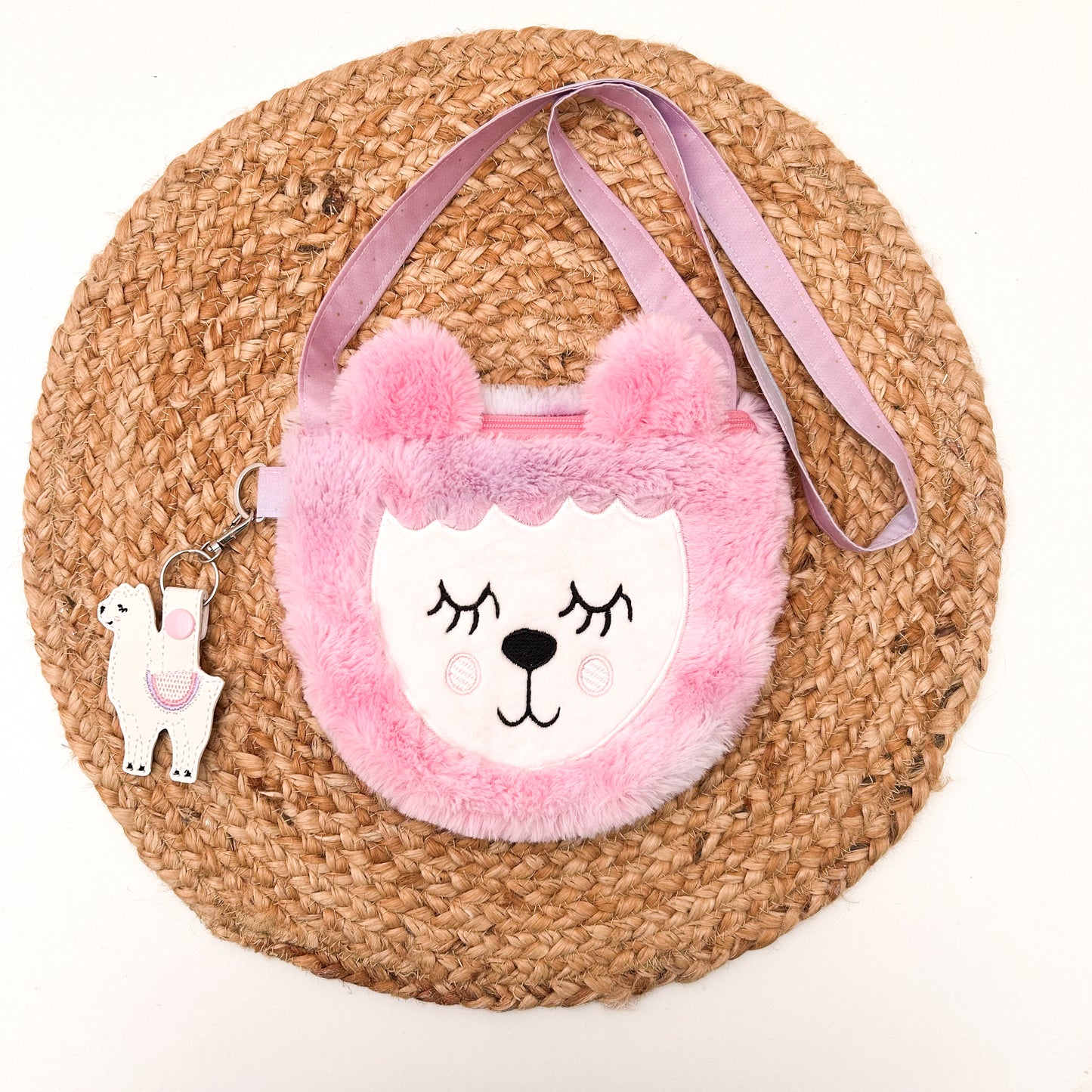 Cotton Candy Llama Purse