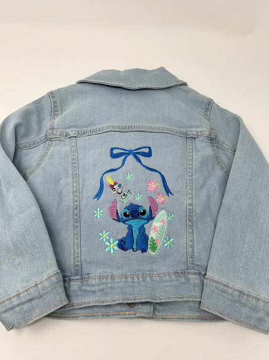 Blue Alien Denim Jacket | Size 3 | Light Wash