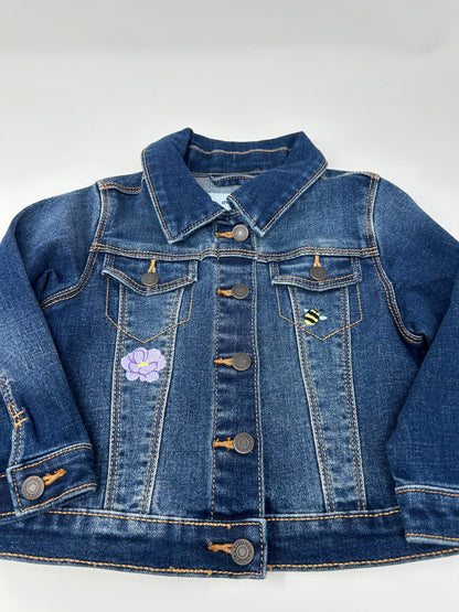 Monster Friends Denim Jacket | Size 18-24 month | Dark Wash