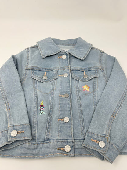 Blue Alien Denim Jacket | Size 3 | Light Wash