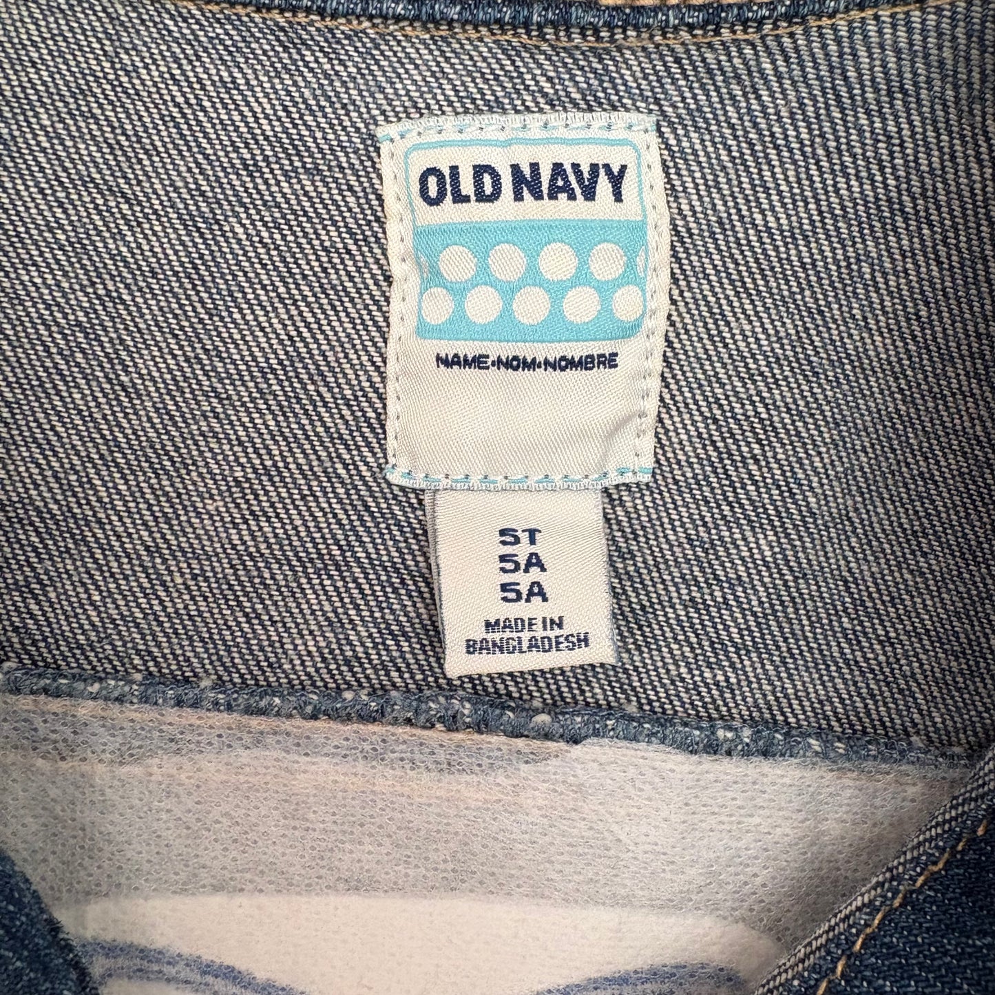 Blue Alien Denim Jacket | Size 5T | Dark Medium Wash