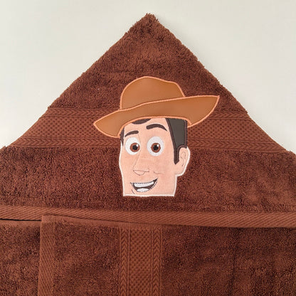 Hooded Towel | Brown Toy Cowboy