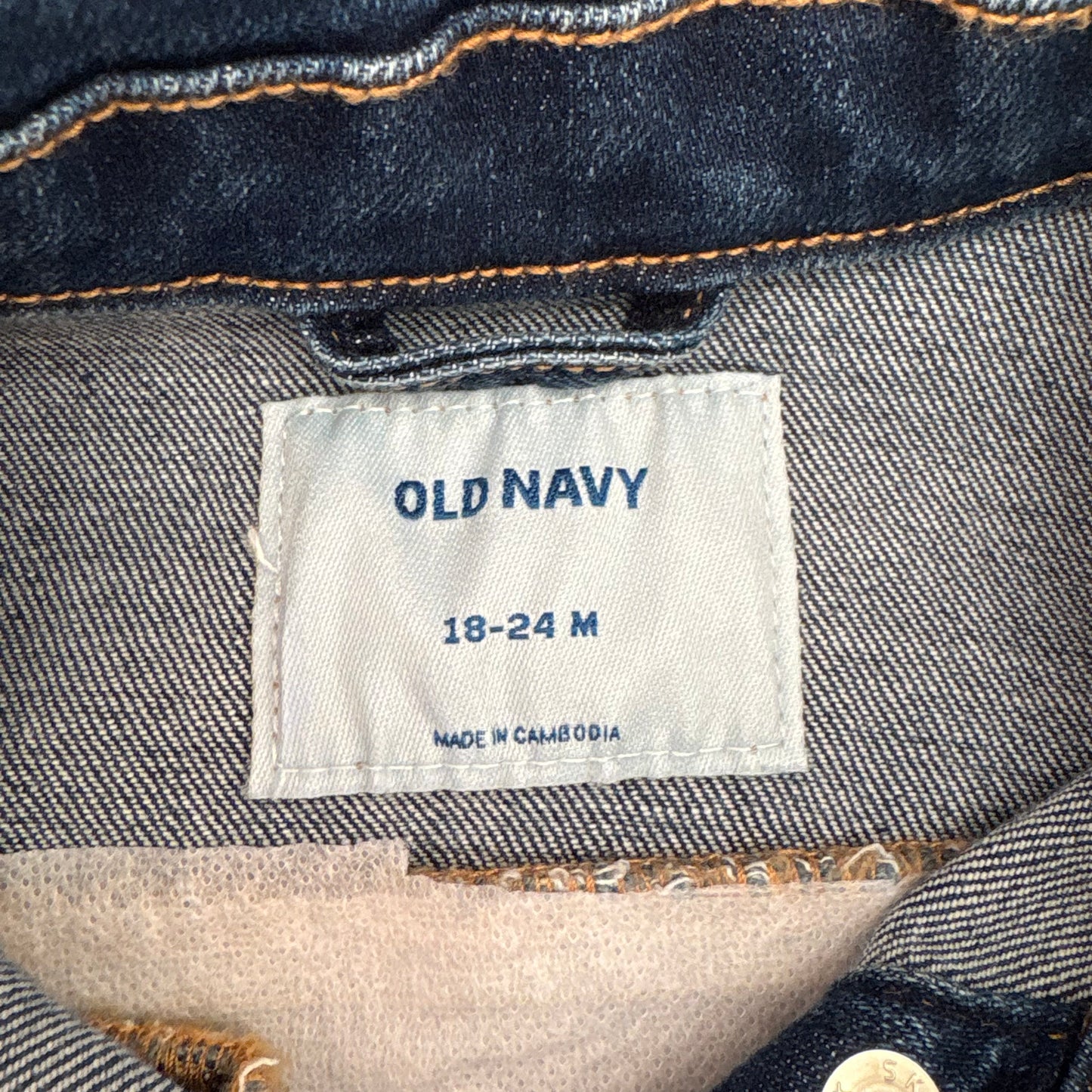 Princess Castle Denim Jacket | Size 18-24 month | Dark Wash