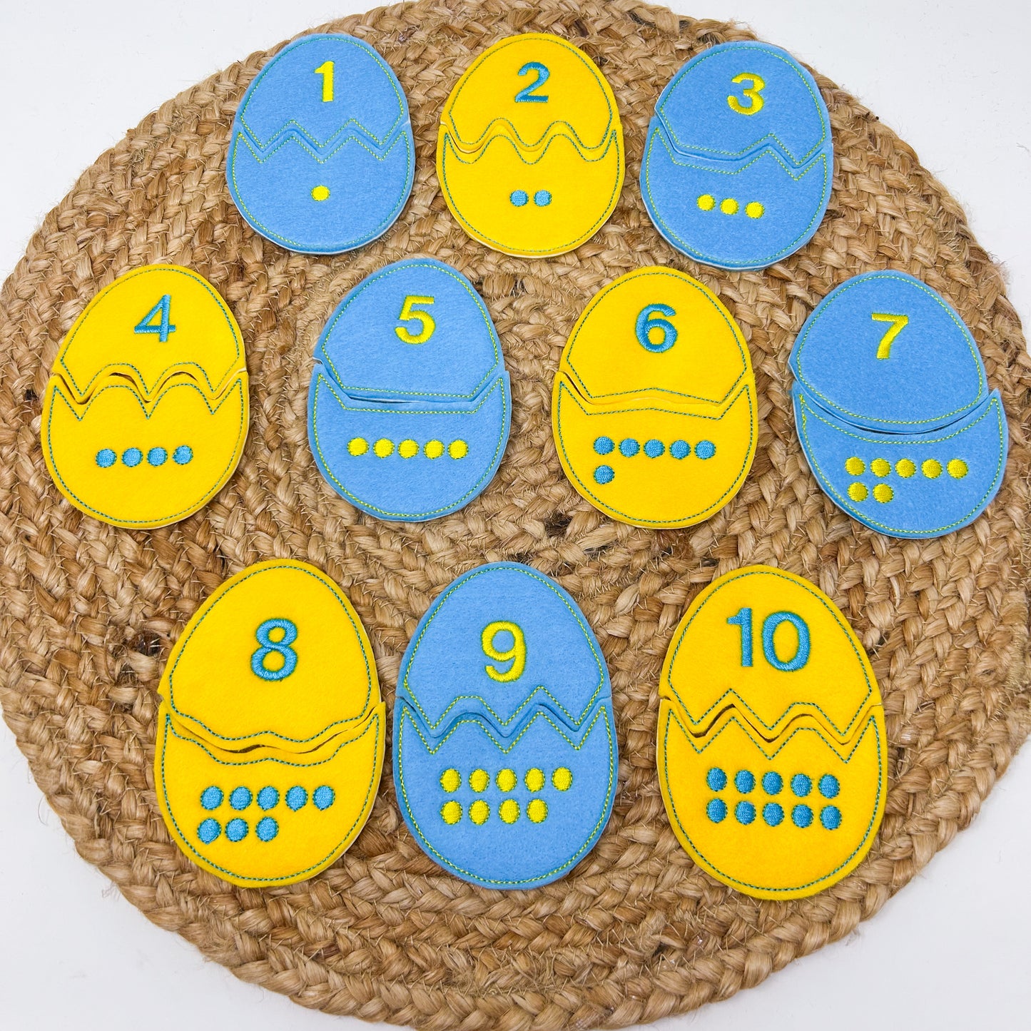 Easter Egg Match - Numbers 1 to 10