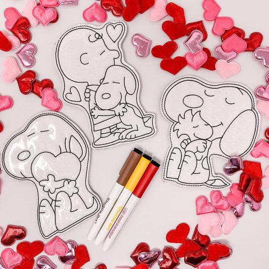 Happy Valentine's Day to my Pal! Doodle Doll SET of 3