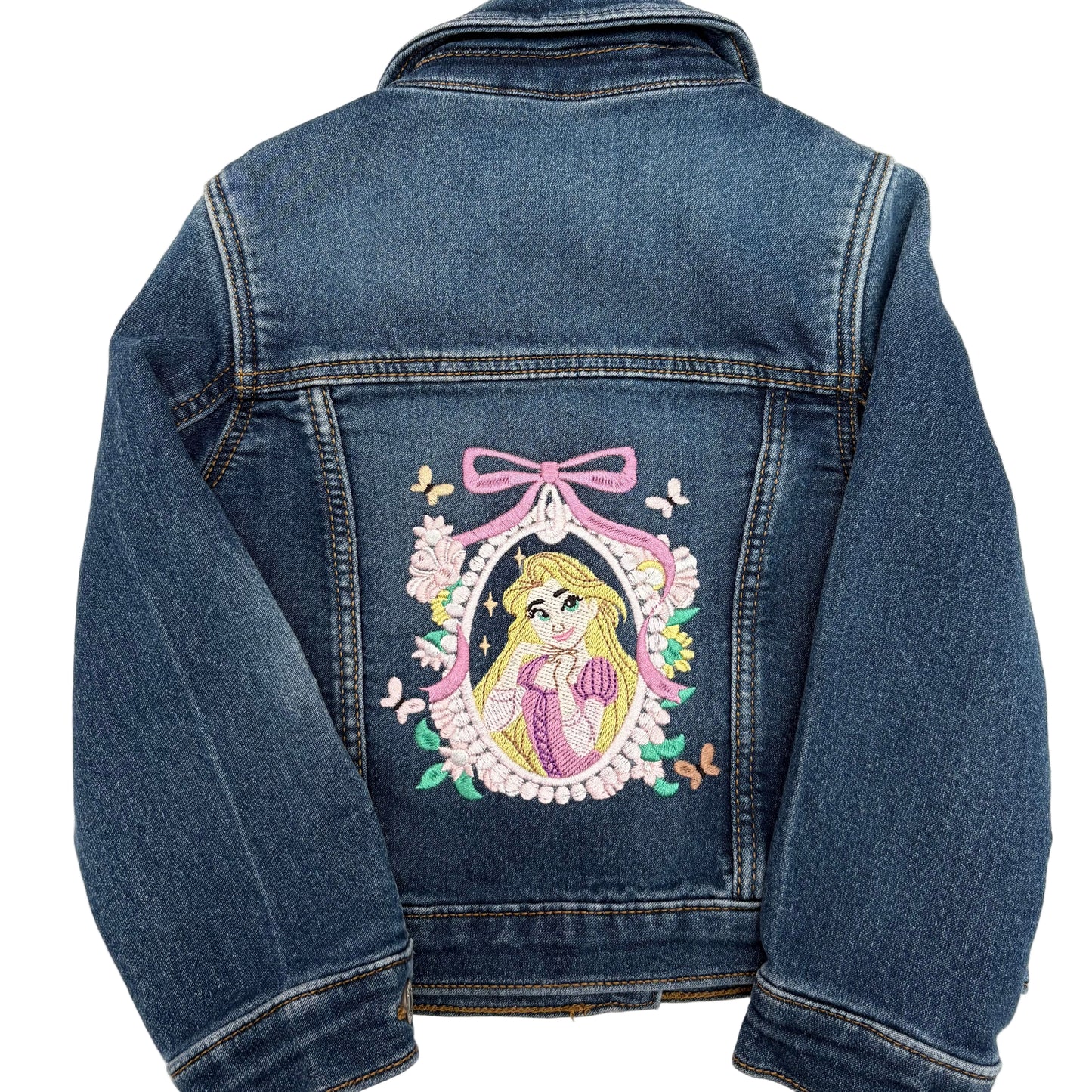 Girl in the Tower Denim Jacket | Size 3 Baby | Dark Wash