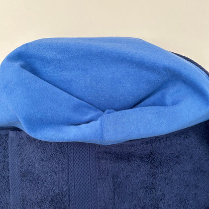 Hooded Towel | Navy Blue Dog