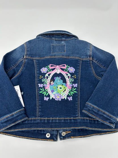 Monster Friends Denim Jacket | Size 18-24 month | Dark Wash