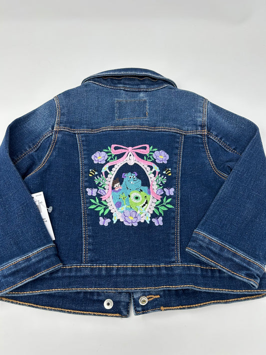 Monster Friends Denim Jacket | Size 18-24 month | Dark Wash