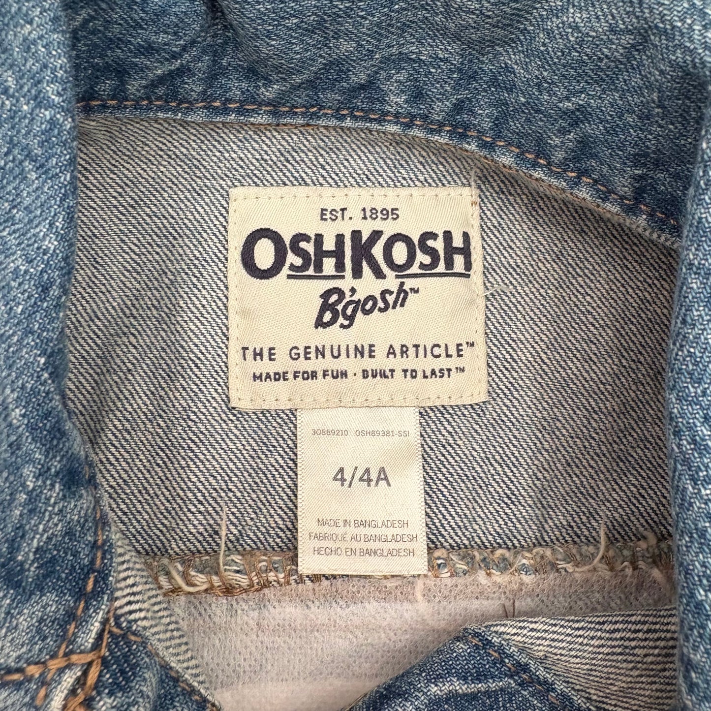 Princess Castle Denim Jacket | Size 4 | Medium Wash