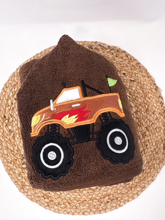 Hooded Towel | Rust Monster Truck