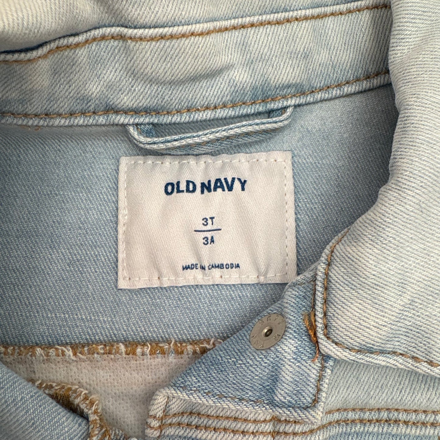 Castle Duo Denim Jacket | Size 3T | Light Wash