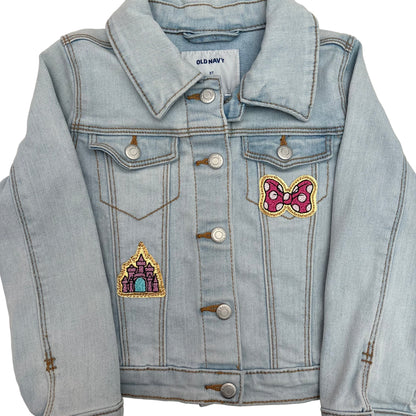 Castle Duo Denim Jacket | Size 3T | Light Wash