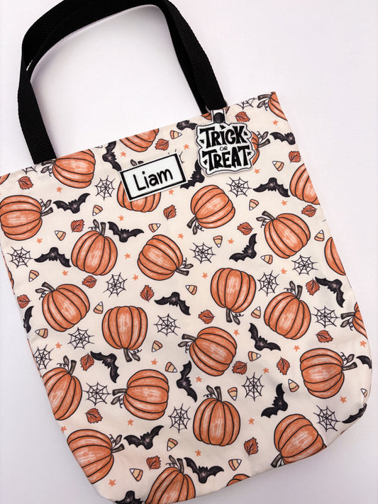 BOO Bag - Halloween Pumpkins + Bats PRE-ORDER