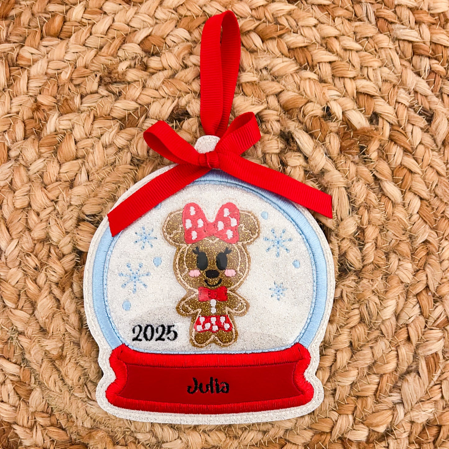 Polka Dot Mouse Ornament