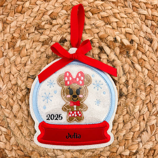 Polka Dot Mouse Ornament