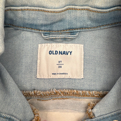 Castle Duo Denim Jacket | Size 3T | Light Wash