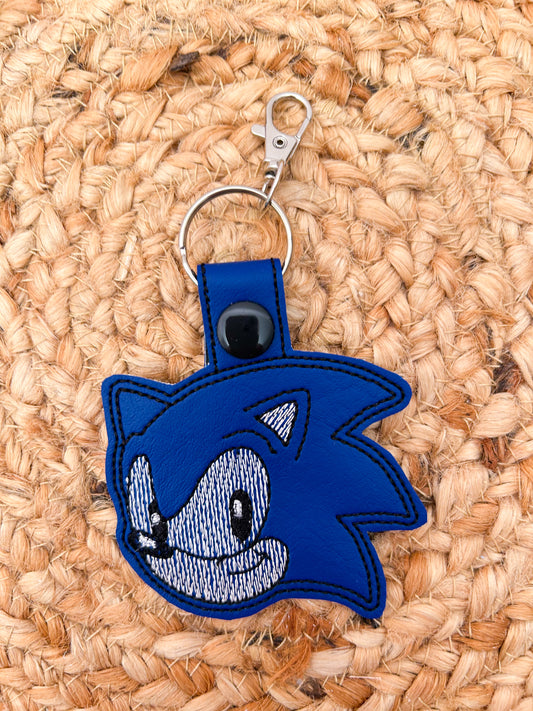 Fast Blue Keychain