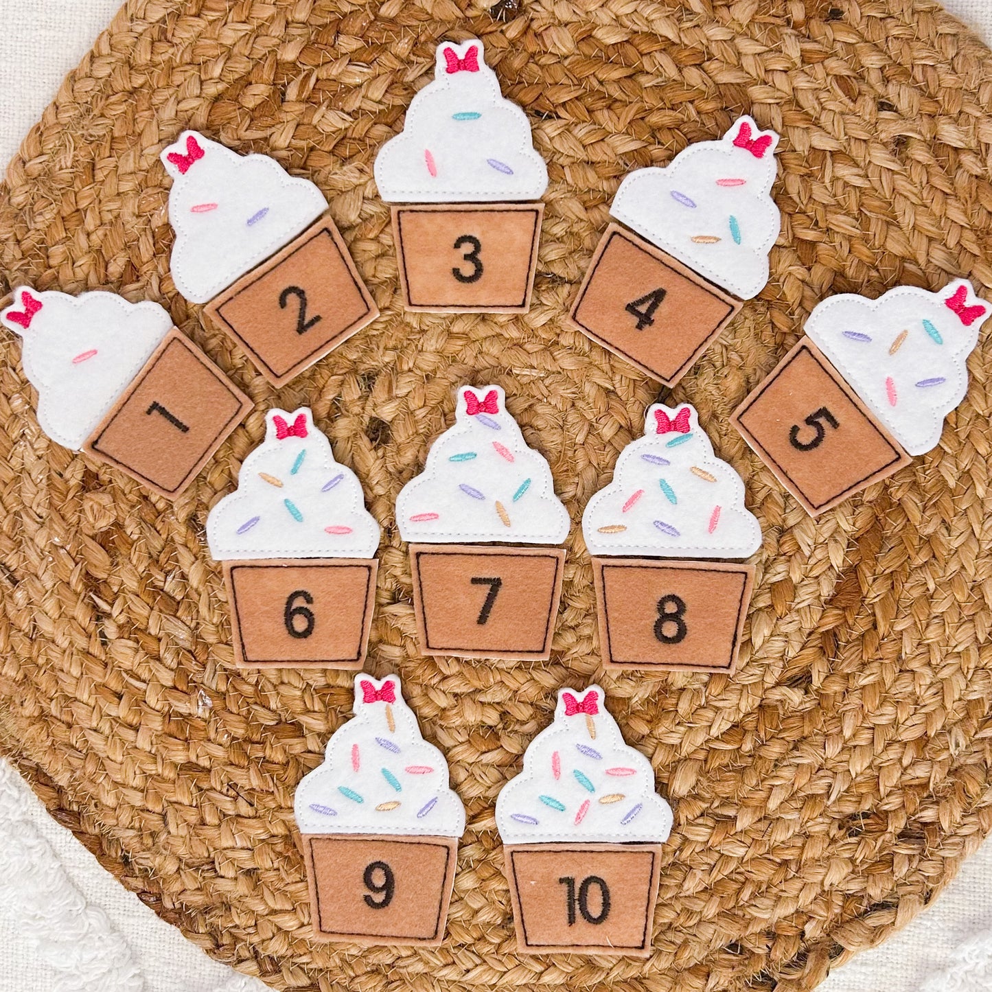 Counting Cupcakes Match with bows