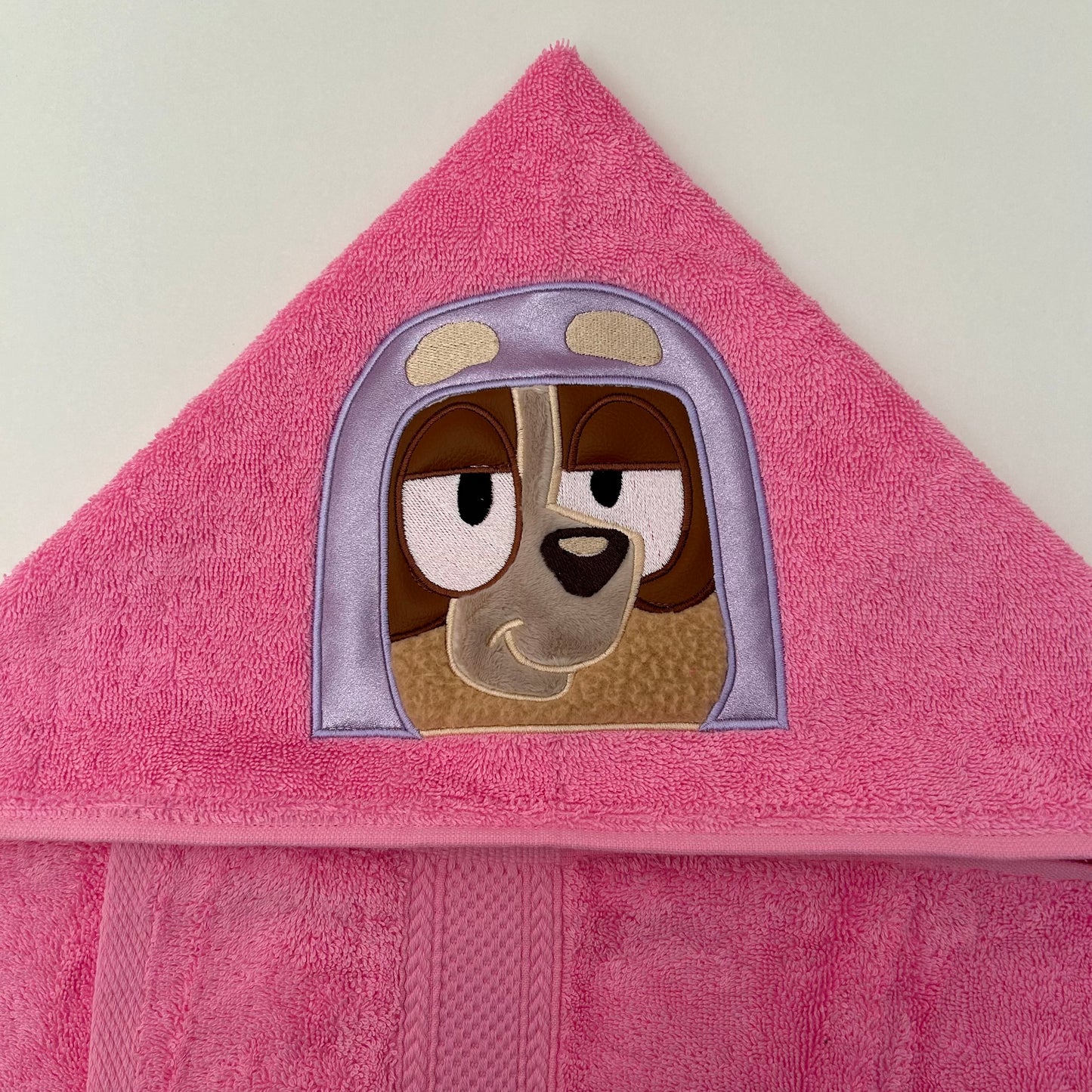 Hooded Towel | Pink Heeler Granny