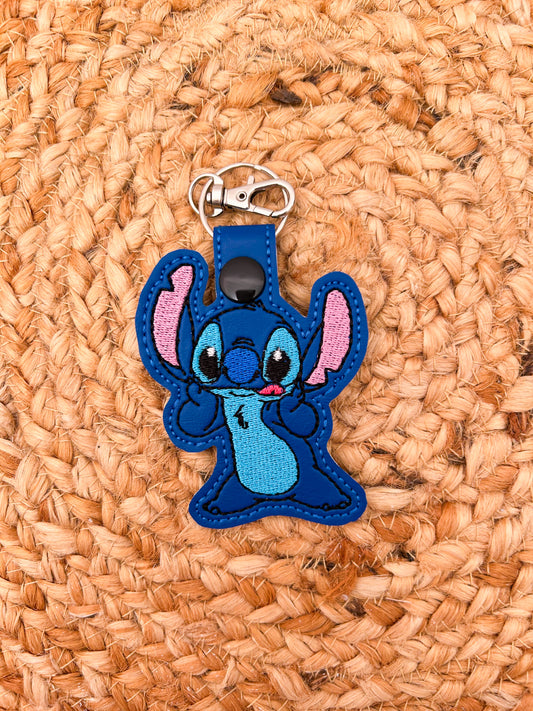 Blue Alien Keychain