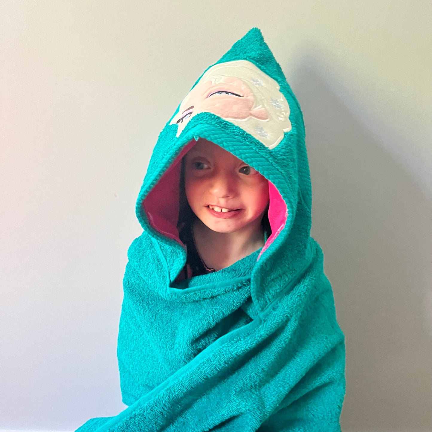 Hooded Towel | Teal Ice Princess