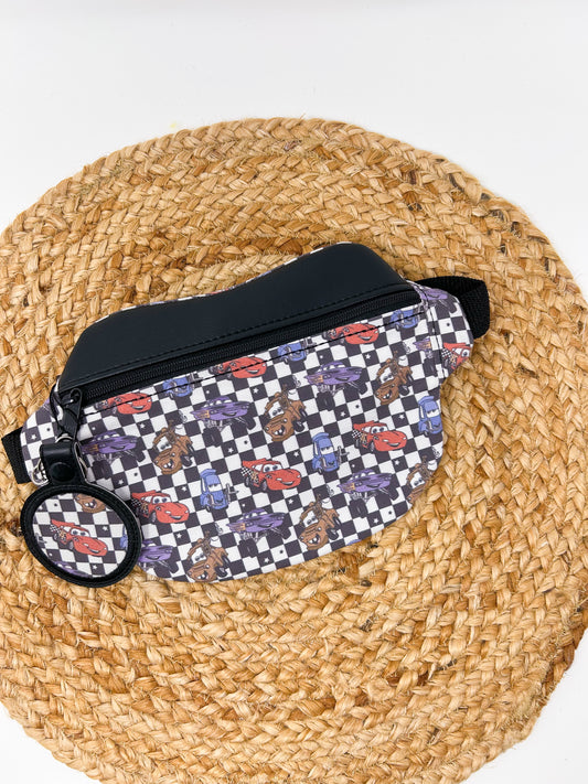 Fast Car with Checkers Fanny Pack