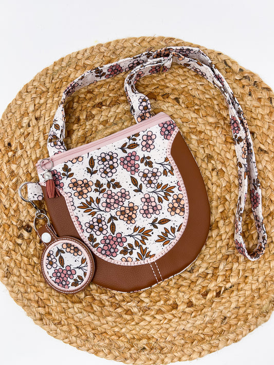 Mauve Floral Purse