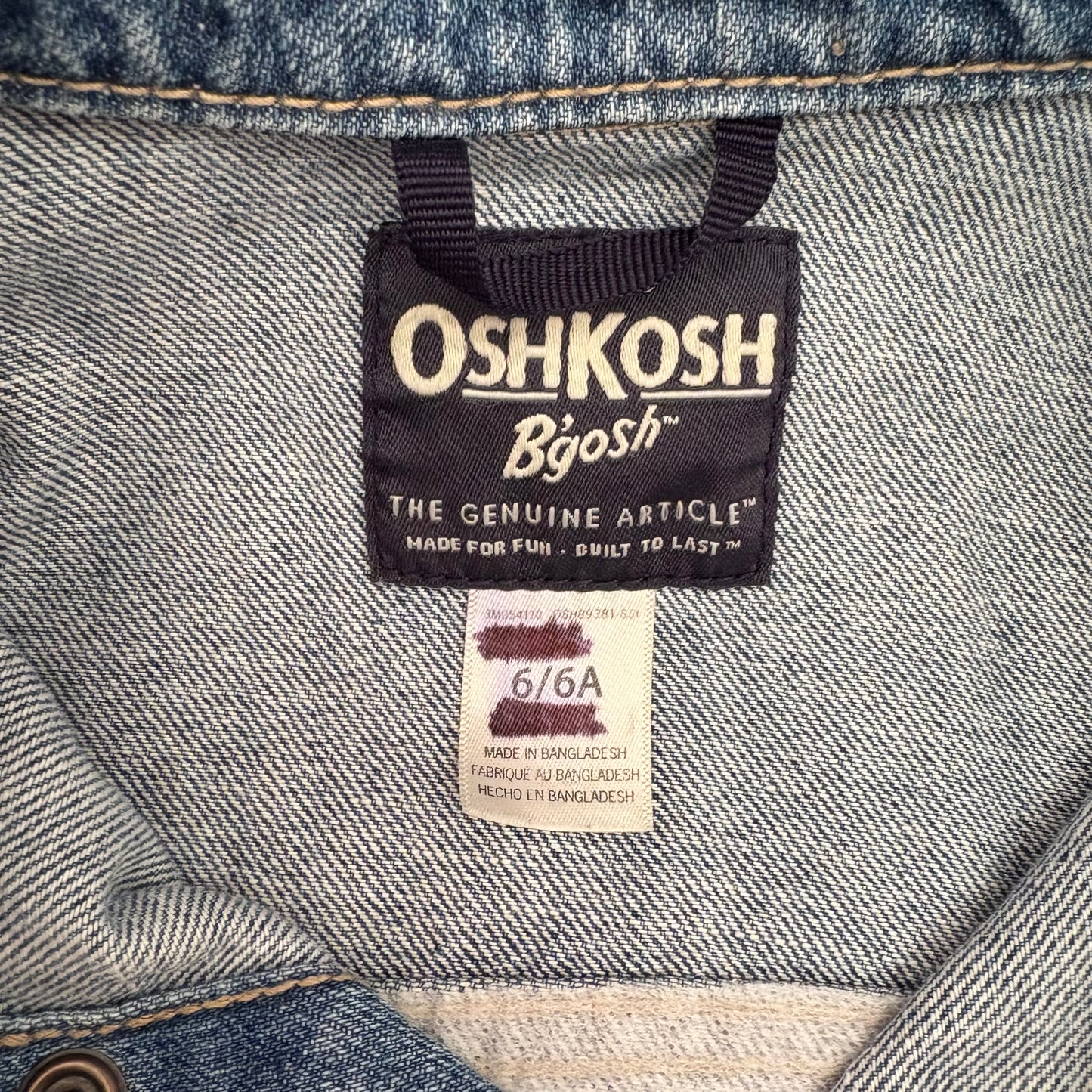 Hockey Denim Jacket | Size 6 | Medium Wash