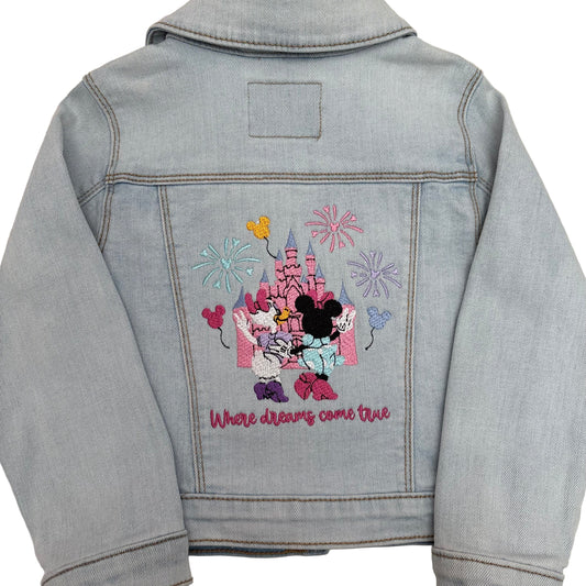 Castle Duo Denim Jacket | Size 3T | Light Wash