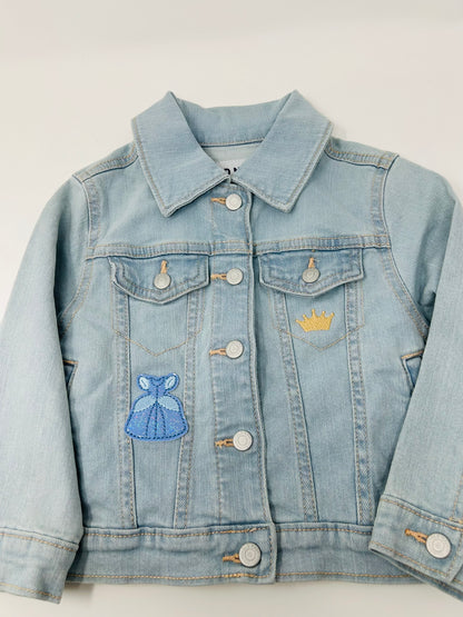 Princess Castle Denim Jacket | Size 3 | Light Wash