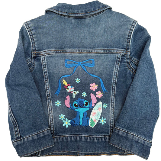 Blue Alien Denim Jacket | Size 2 | Medium Wash