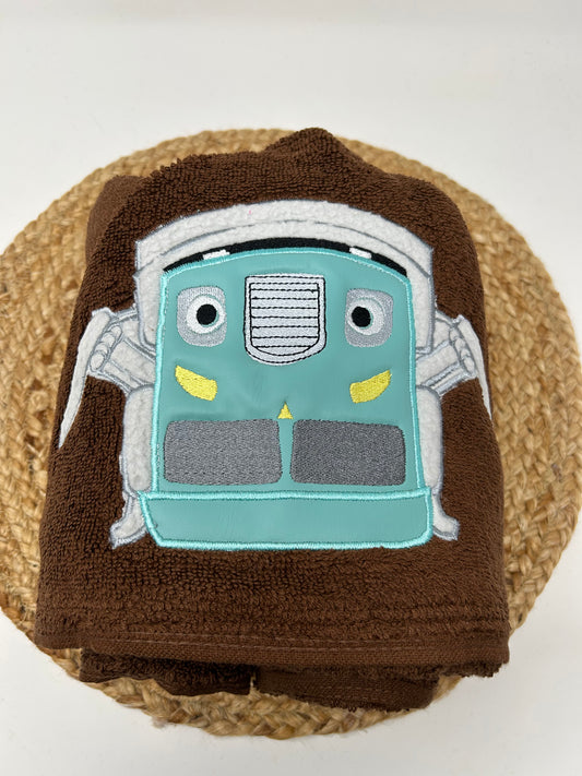 Hooded Towel | Garbage Truck