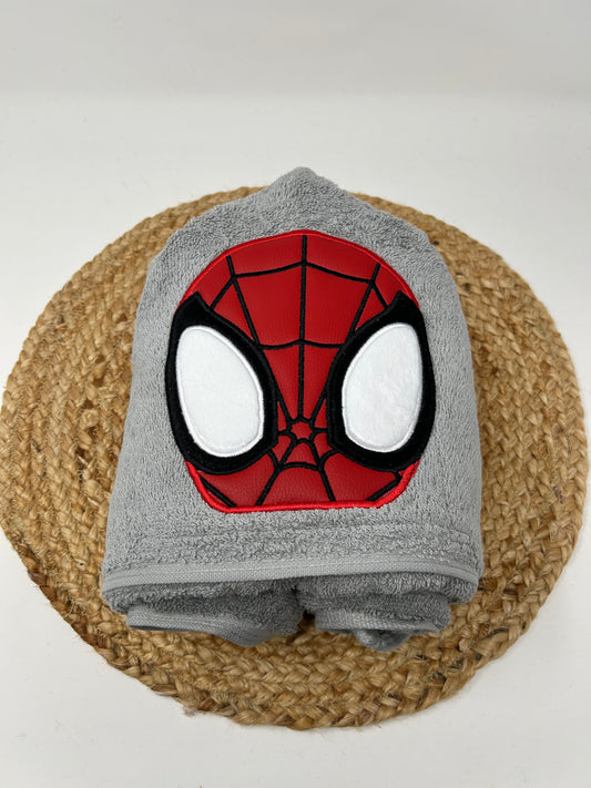 Hooded Towel | Light Grey Spider