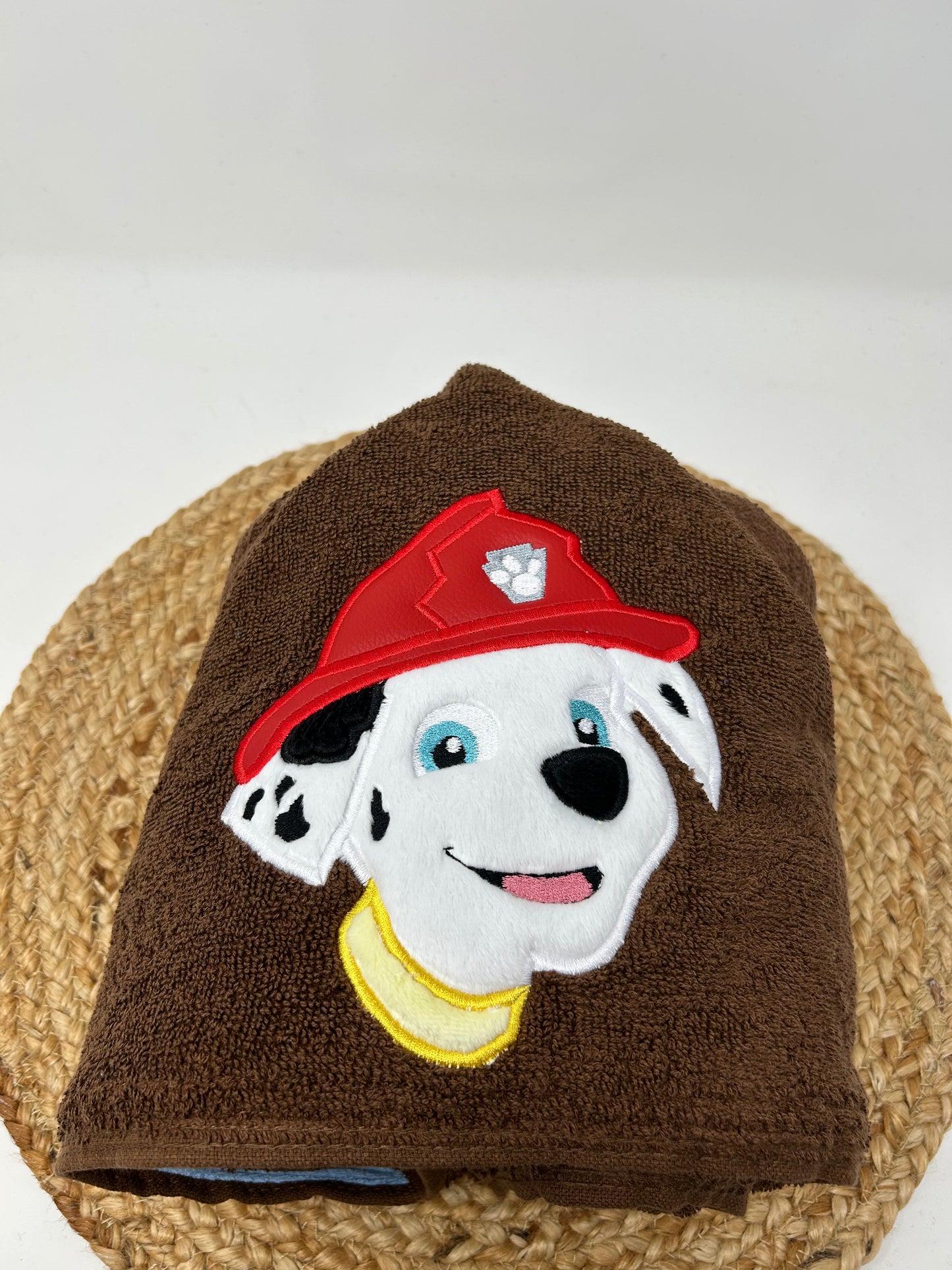 Hooded Towel | Fire Pup (blue liner)