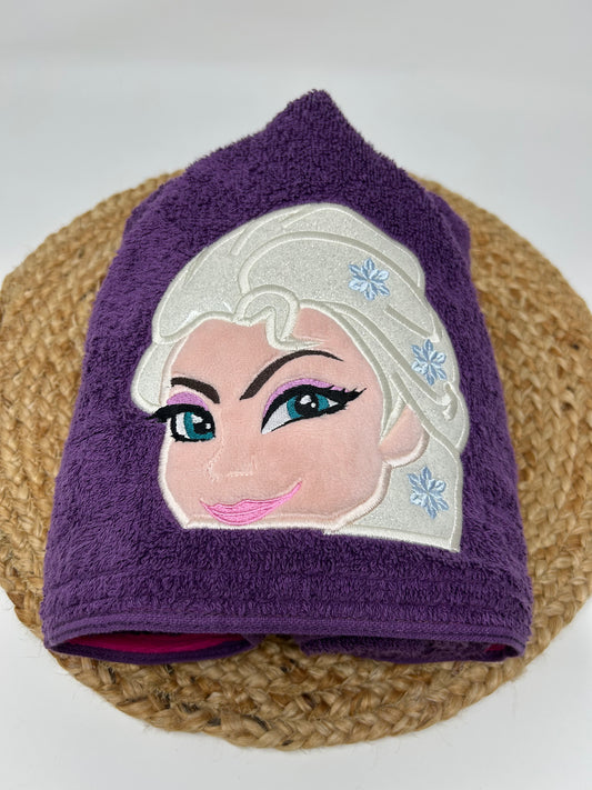 Hooded Towel | Teal Ice Princess