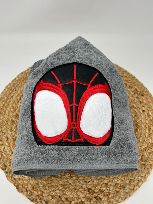 Hooded Towel | Black Spider